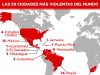 Las 50 ciudades más peligrosas del mundo