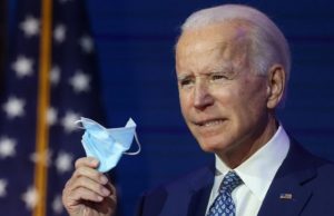 El presidente de EE.UU., Joe Biden propuso el desafío de 100 días de uso de mascarillas
