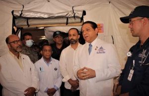 Ministro de Salud Pública deja en operación Hospital Móvil en la Base Aérea Puerto Plata, Fuerza Aérea República Dominicana