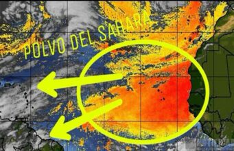 Polvo del Sahara se esparce en el país