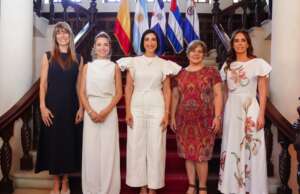 Primera dama Raquel Arbaje recorre la Ciudad Colonial con sus homólogas de Argentina, Paraguay y Cuba