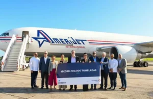 AILA supera por primera vez las 100,000 toneladas de carga y marca el mejor año logístico de su historia
